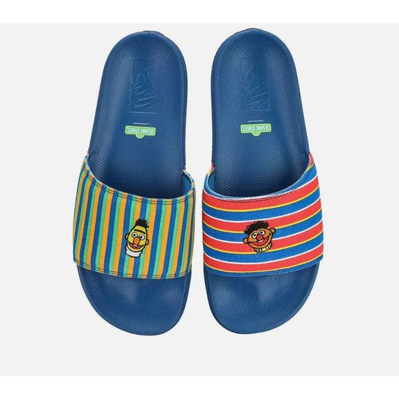 NEW Vans X SESAME STREET Ernie and Bert SLIDES Men's Size 4 - Picture 8 of 11